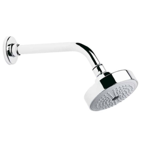 CHUVEIRO COM TUBO DE PAREDE REDONDO 100 MM SENA CROMADO